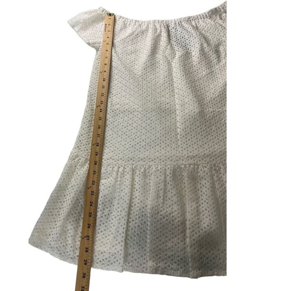 Central Park West Bristol Off Shoulder Eyelet Mini Dress Size Medium New - Picture 6 of 13